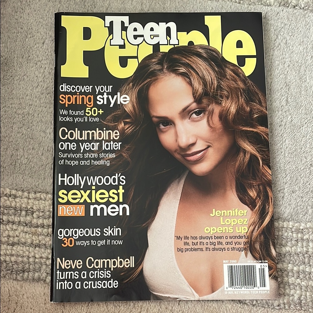 May 2000 Teen People Magazine with Jennifer Lopez Cover
